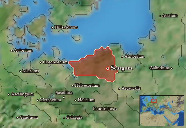 Map of Bastarnia Vetus and its neighbours