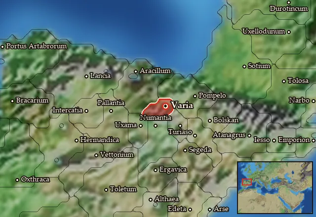 Map of Beronia and its neighbours