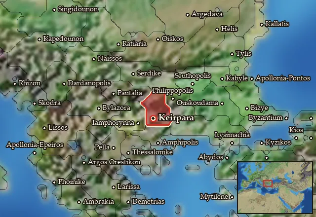 Map of Bessike and its neighbours