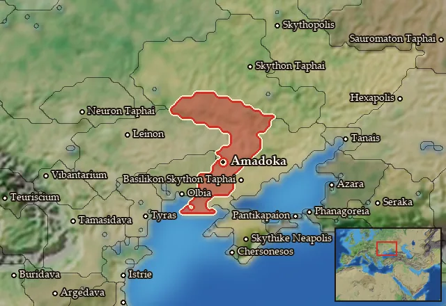 Map of Borysthenes and its neighbours