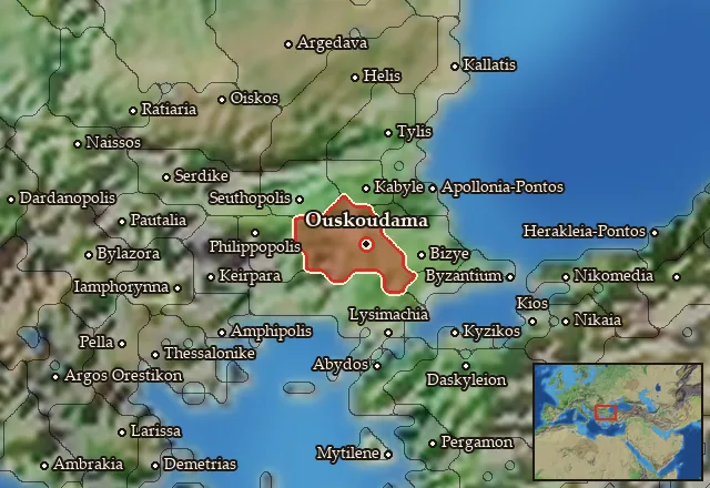 Map of Brenaia and its neighbours