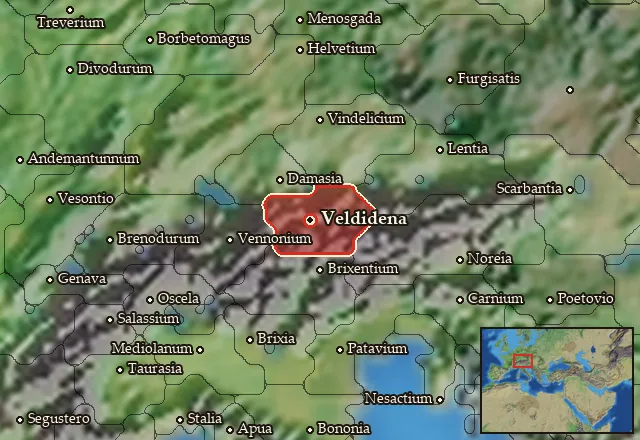 Map of Breunia and its neighbours