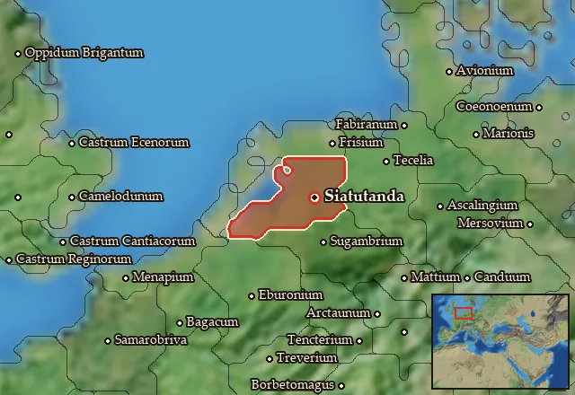 Map of Bructeria and its neighbours