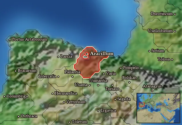 Map of Cantabria and its neighbours