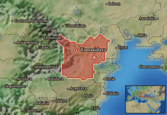 Map of Carpiania and its neighbours