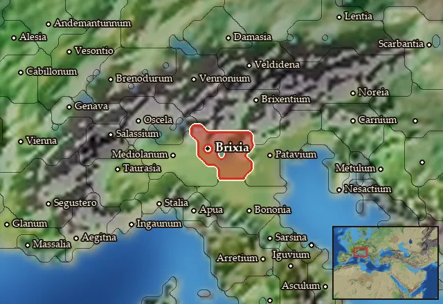 Map of Cenomania and its neighbours