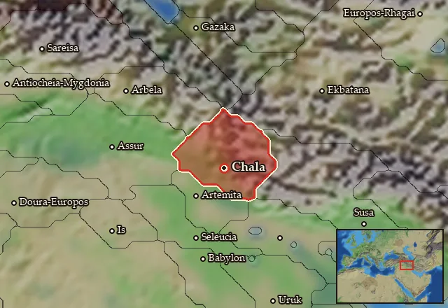 Map of Chalonitis and its neighbours