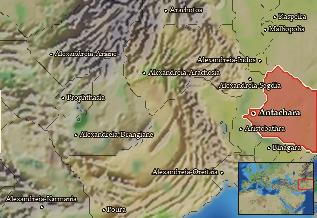 Map of Chatriaia and its neighbours