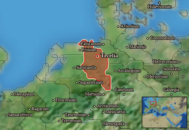 Map of Chaucia Minor and its neighbours