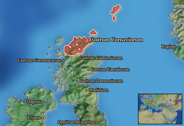 Map of Cornavia and its neighbours