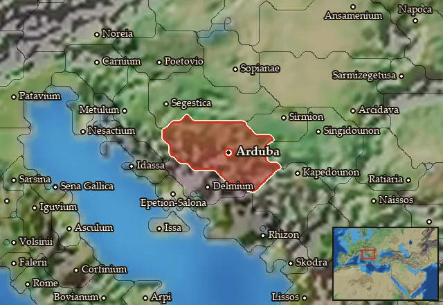 Map of Daesitiatia and its neighbours