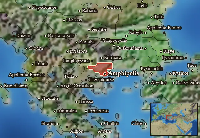 Map of Edonis and its neighbours
