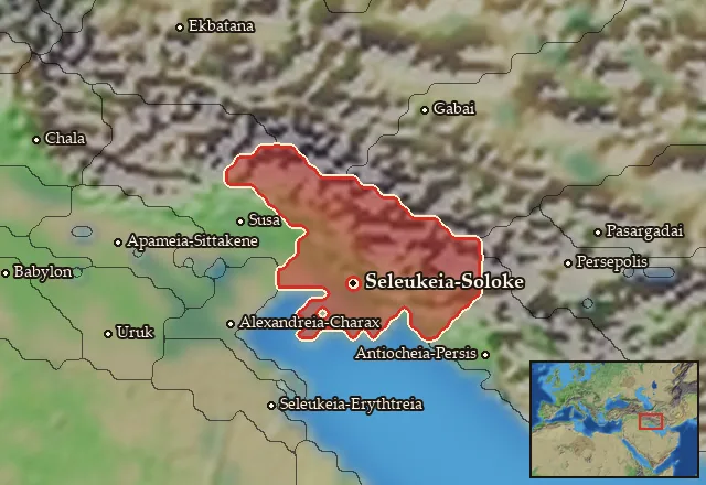 Map of Elymais and its neighbours