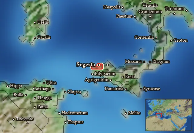Map of Elymia and its neighbours
