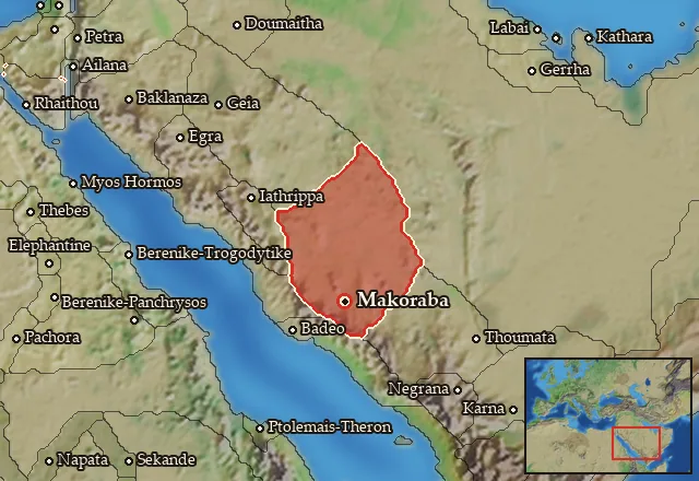 Map of Entos Smyrnophoros and its neighbours