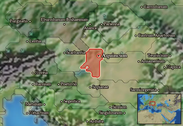Map of Eraviscia and its neighbours