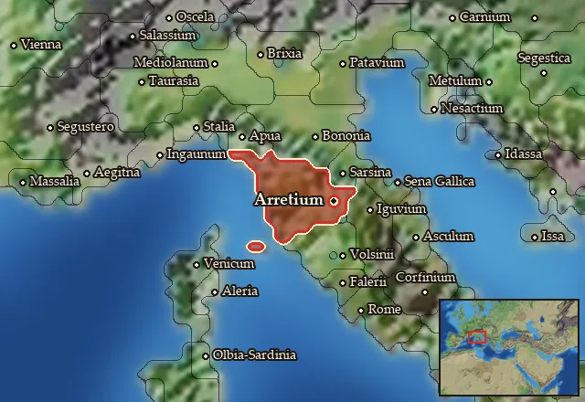Map of Etruria and its neighbours