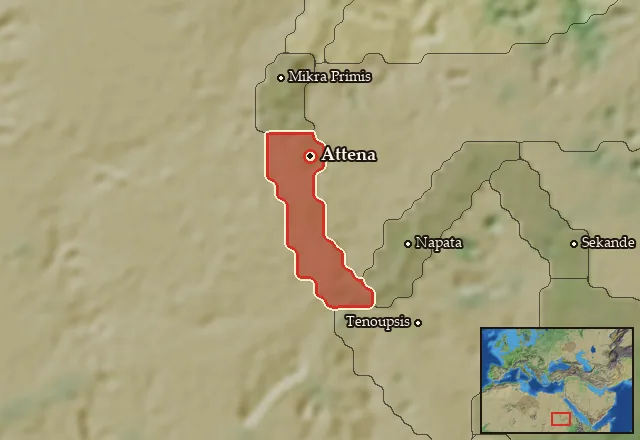 Map of Euonymitaia and its neighbours