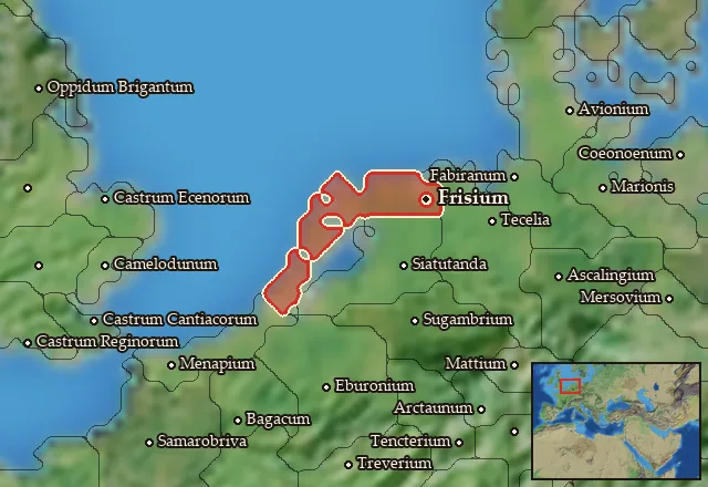 Map of Frisia and its neighbours