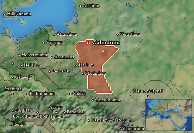 Map of Galindia and its neighbours