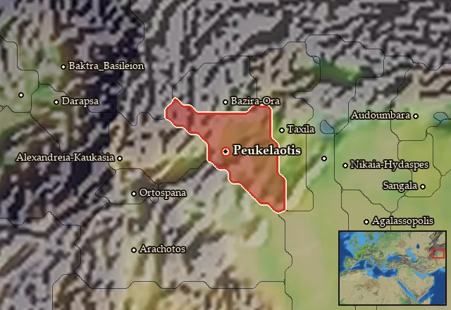 Map of Gandaritis and its neighbours