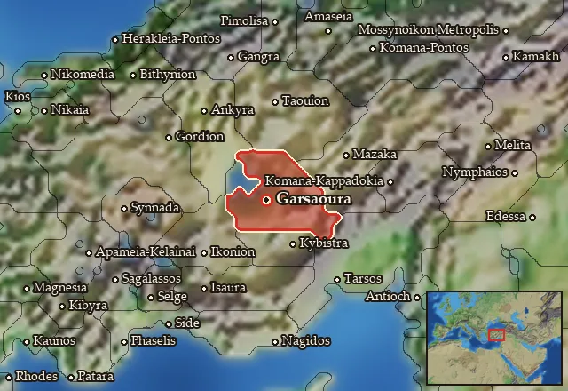 Map of Garsaouritis and its neighbours