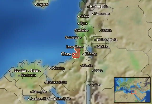 Map of Gazaia and its neighbours