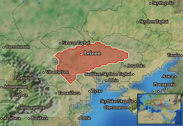 Map of Georgike Skythia and its neighbours