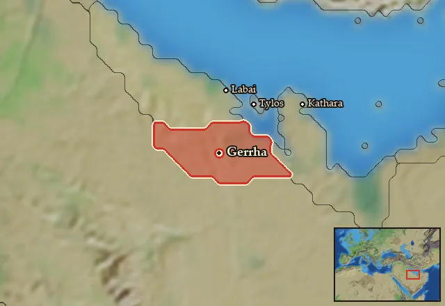 Map of Gerrhaia and its neighbours