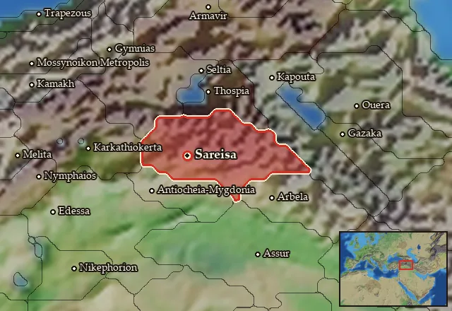 Map of Gordyene and its neighbours
