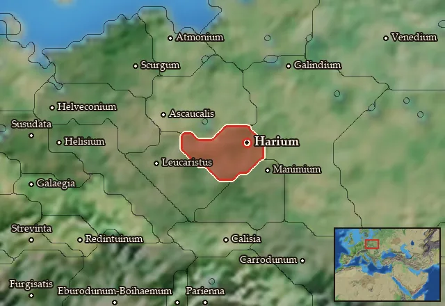 Map of Haria and its neighbours