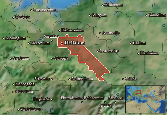 Map of Helisia and its neighbours