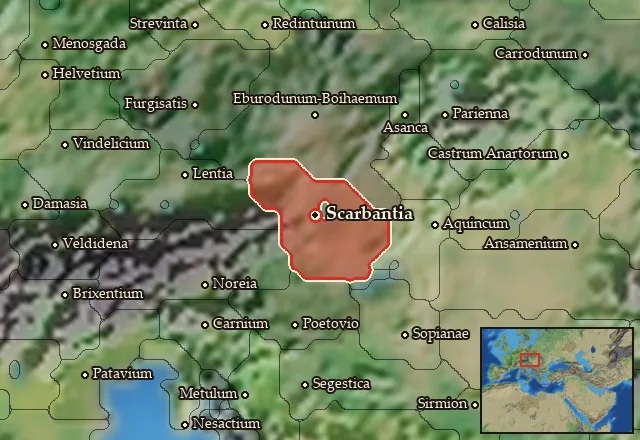 Map of Hercuniatia and its neighbours