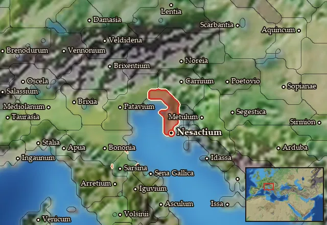 Map of Histria and its neighbours