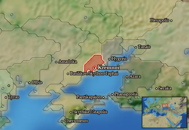 Map of Iazygia and its neighbours