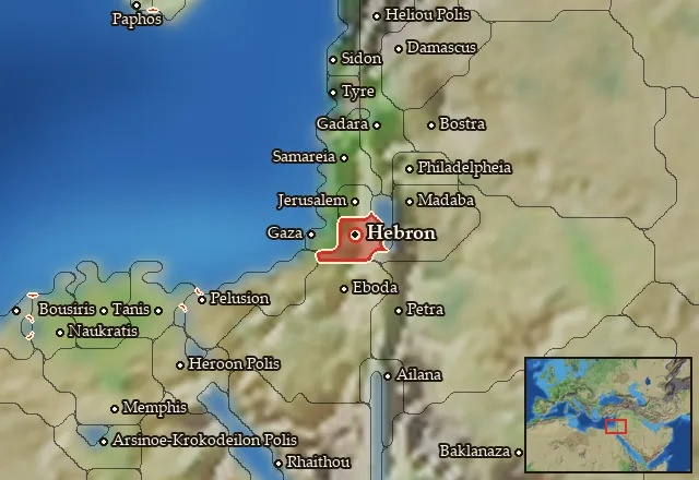 Map of Idoumaia and its neighbours