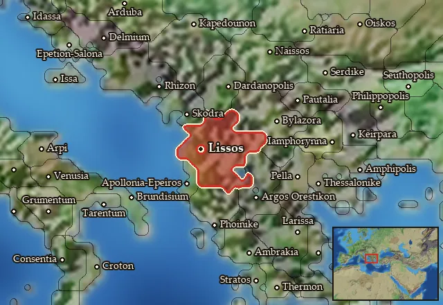 Map of Illyria and its neighbours