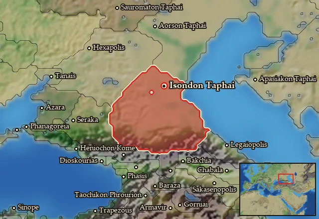 Map of Isondaia and its neighbours