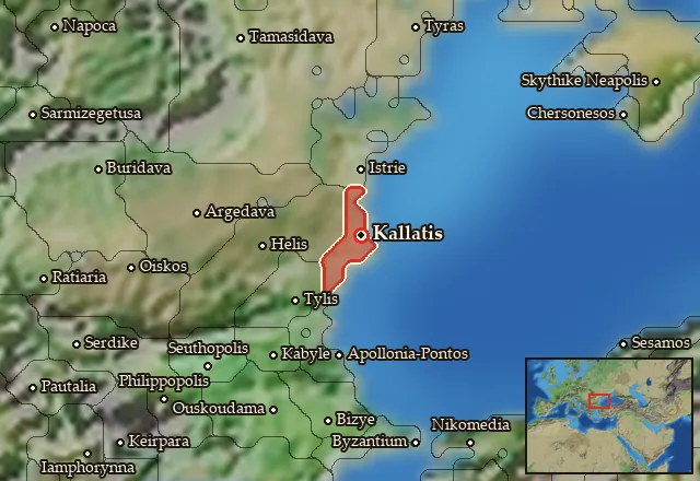 Map of Kallatisia and its neighbours