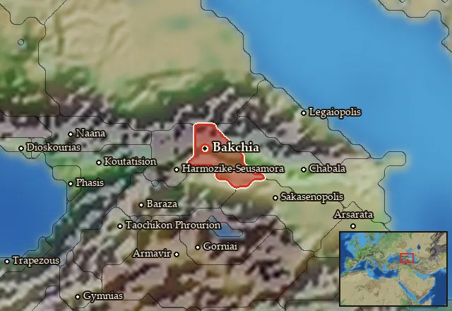 Map of Kambysene and its neighbours