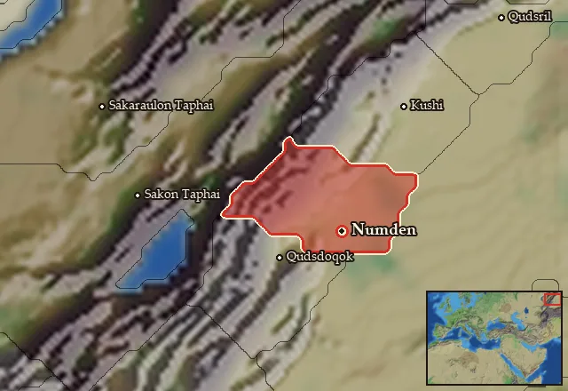 Map of Kamuk and its neighbours