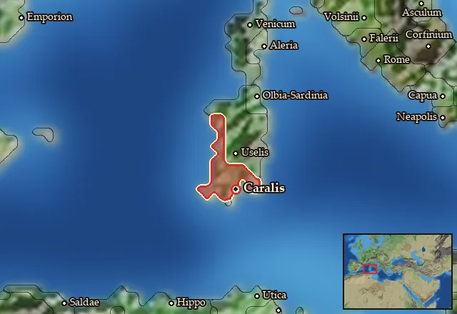 Map of Karaly and its neighbours