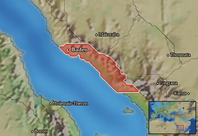 Map of Kassanitis and its neighbours
