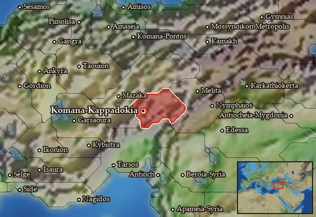 Map of Kataonia and its neighbours