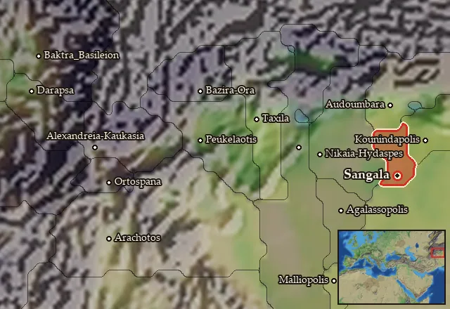 Map of Kathaia and its neighbours