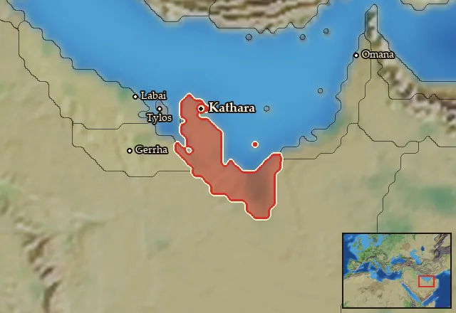 Map of Katharrheia and its neighbours
