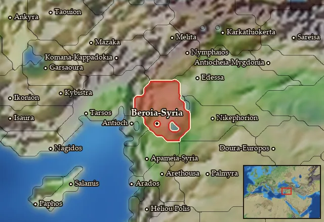 Map of Khalab and its neighbours