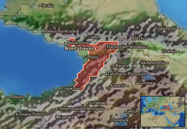 Map of Kolchis and its neighbours