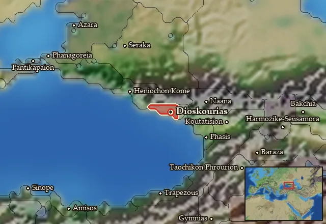 Map of Koraxia and its neighbours
