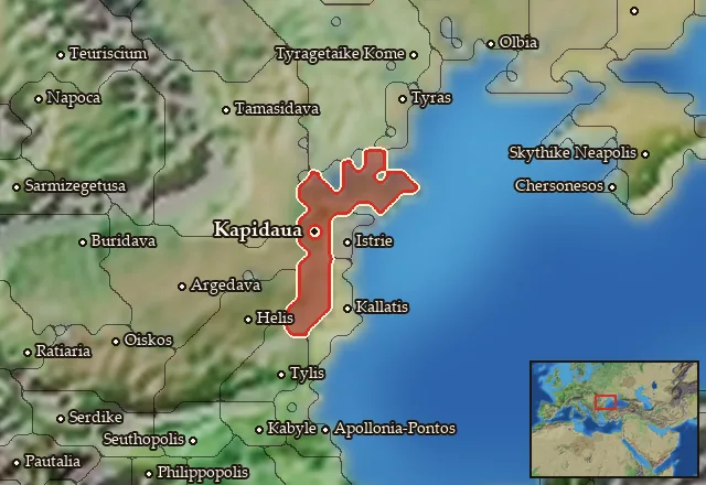 Map of Krobyzia and its neighbours
